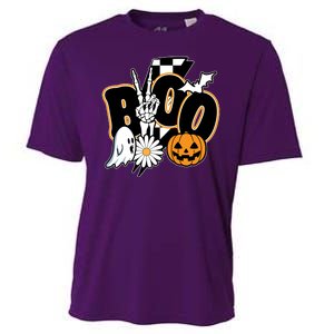 Boo Spooky Halloween Cute Cooling Performance Crew T-Shirt