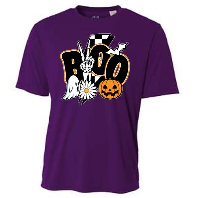 Boo Spooky Halloween Cute Cooling Performance Crew T-Shirt