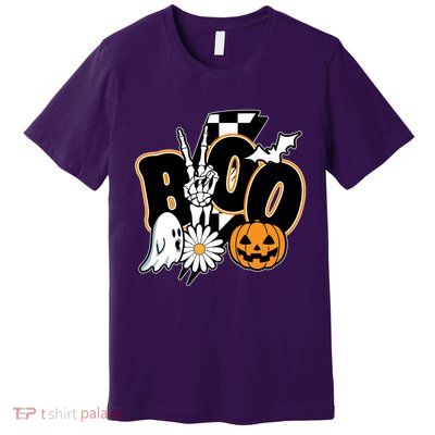 Boo Spooky Halloween Cute Premium T-Shirt