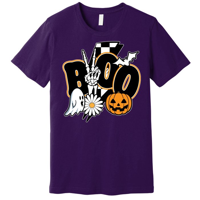 Boo Spooky Halloween Cute Premium T-Shirt