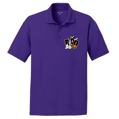 Boo Spooky Halloween Cute PosiCharge RacerMesh Polo