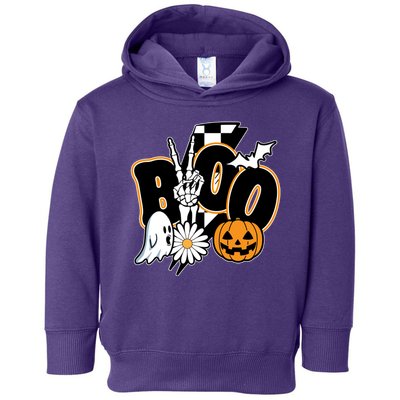 Boo Spooky Halloween Cute Toddler Hoodie
