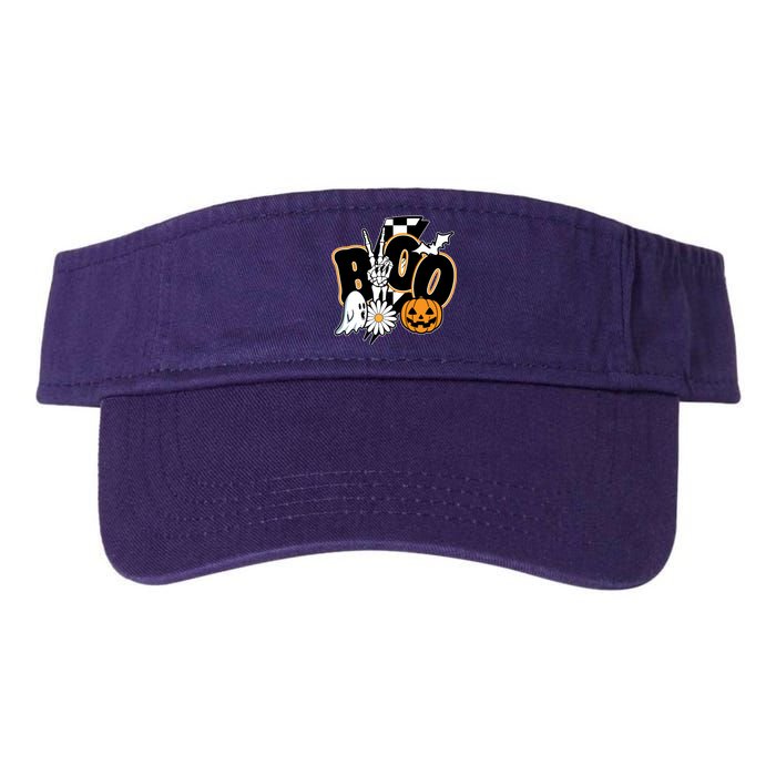 Boo Spooky Halloween Cute Valucap Bio-Washed Visor