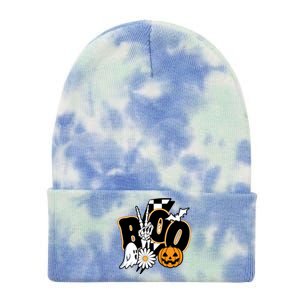 Boo Spooky Halloween Cute Tie Dye 12in Knit Beanie