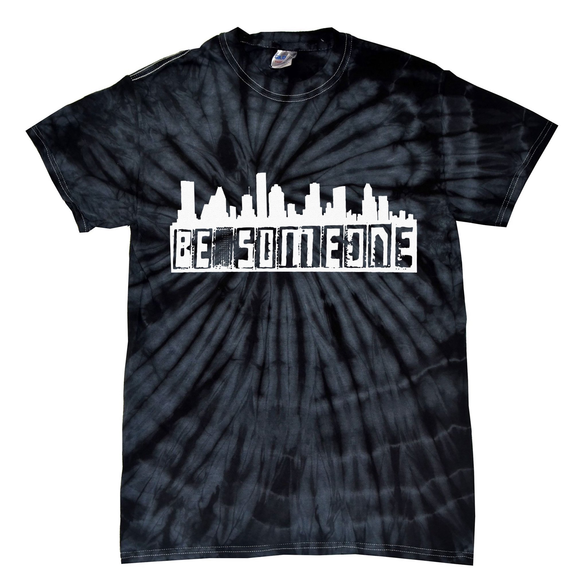 Be Someone H Town Houston Texas Skyline Tie-Dye T-Shirt