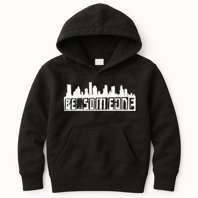 Be Someone H Town Houston Texas Skyline Kids Hoodie