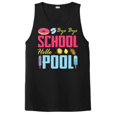 Bye School Hello Pool Beach Last Day Of School PosiCharge Competitor Tank