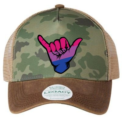 Bisexual Shaka Hand Bi Pride Flag Bisexual Pride Day Legacy Tie Dye Trucker Hat