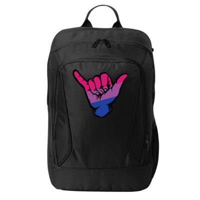 Bisexual Shaka Hand Bi Pride Flag Bisexual Pride Day City Backpack