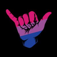 Bisexual Shaka Hand Bi Pride Flag Bisexual Pride Day City Backpack