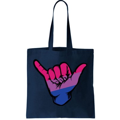 Bisexual Shaka Hand Bi Pride Flag Bisexual Pride Day Tote Bag