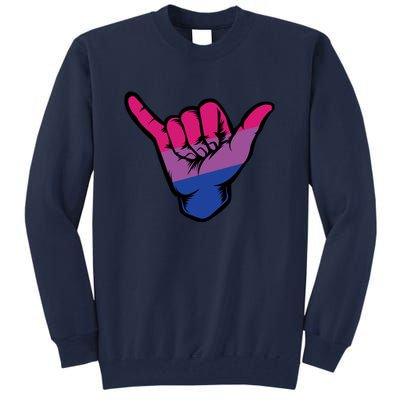 Bisexual Shaka Hand Bi Pride Flag Bisexual Pride Day Tall Sweatshirt