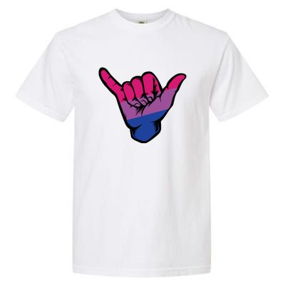 Bisexual Shaka Hand Bi Pride Flag Bisexual Pride Day Garment-Dyed Heavyweight T-Shirt