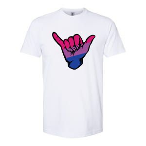 Bisexual Shaka Hand Bi Pride Flag Bisexual Pride Day Softstyle CVC T-Shirt