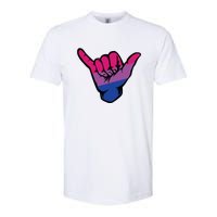 Bisexual Shaka Hand Bi Pride Flag Bisexual Pride Day Softstyle CVC T-Shirt