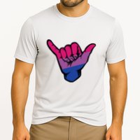 Bisexual Shaka Hand Bi Pride Flag Bisexual Pride Day Cooling Performance Crew T-Shirt