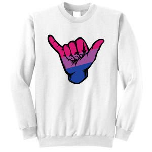 Bisexual Shaka Hand Bi Pride Flag Bisexual Pride Day Sweatshirt