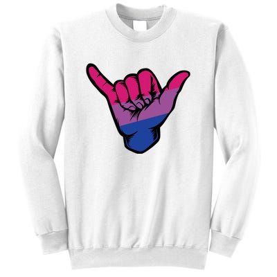 Bisexual Shaka Hand Bi Pride Flag Bisexual Pride Day Sweatshirt