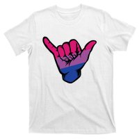 Bisexual Shaka Hand Bi Pride Flag Bisexual Pride Day T-Shirt