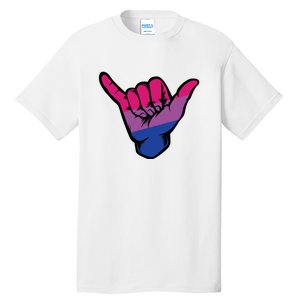 Bisexual Shaka Hand Bi Pride Flag Bisexual Pride Day Tall T-Shirt