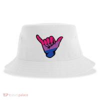 Bisexual Shaka Hand Bi Pride Flag Bisexual Pride Day Sustainable Bucket Hat