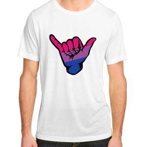 Bisexual Shaka Hand Bi Pride Flag Bisexual Pride Day Adult ChromaSoft Performance T-Shirt