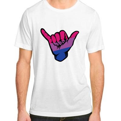 Bisexual Shaka Hand Bi Pride Flag Bisexual Pride Day Adult ChromaSoft Performance T-Shirt