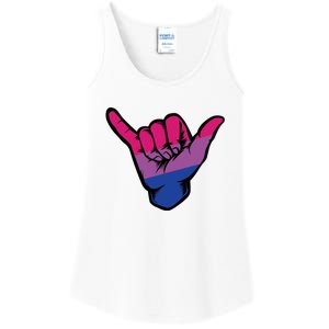 Bisexual Shaka Hand Bi Pride Flag Bisexual Pride Day Ladies Essential Tank