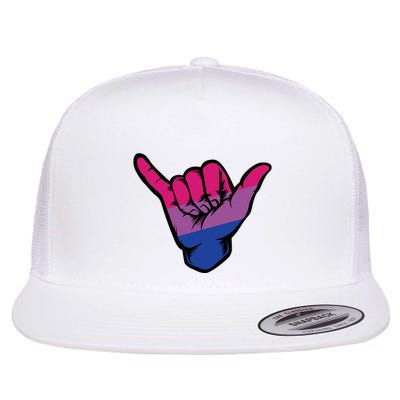 Bisexual Shaka Hand Bi Pride Flag Bisexual Pride Day Flatbill Hat
