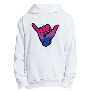 Bisexual Shaka Hand Bi Pride Flag Bisexual Pride Day Urban Pullover Hoodie