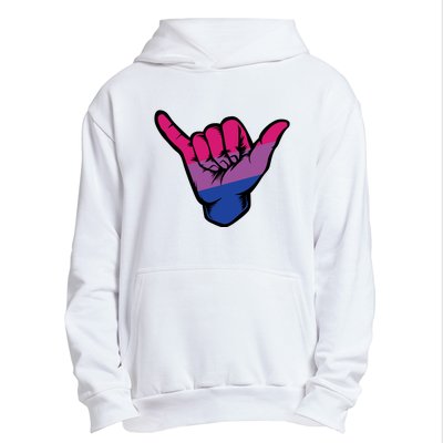 Bisexual Shaka Hand Bi Pride Flag Bisexual Pride Day Urban Pullover Hoodie