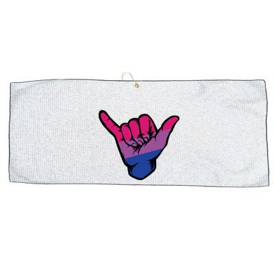 Bisexual Shaka Hand Bi Pride Flag Bisexual Pride Day Large Microfiber Waffle Golf Towel