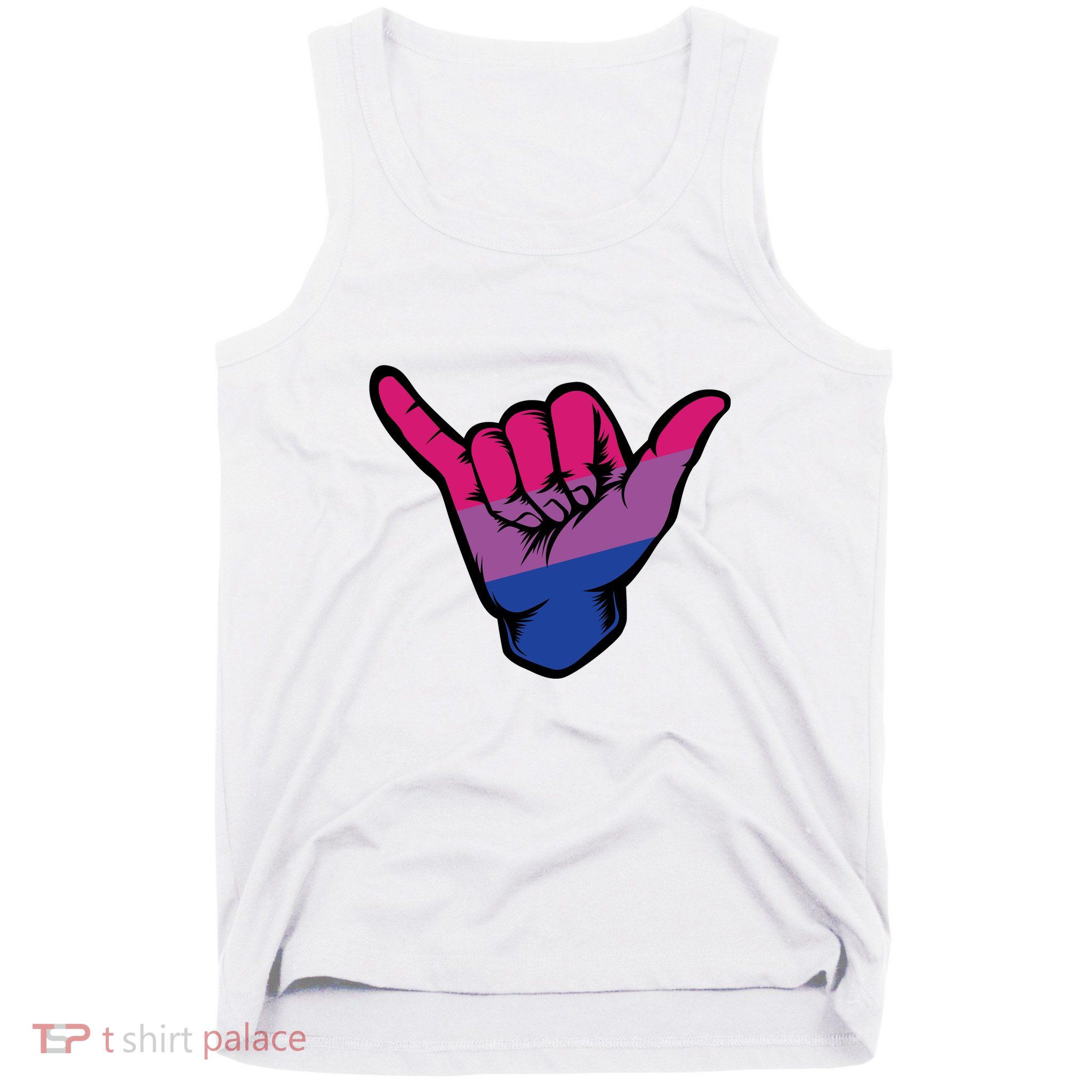 Bisexual Shaka Hand Bi Pride Flag Bisexual Pride Day Tank Top