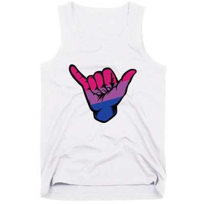 Bisexual Shaka Hand Bi Pride Flag Bisexual Pride Day Tank Top