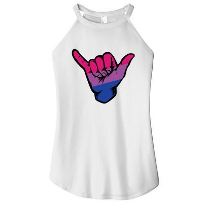 Bisexual Shaka Hand Bi Pride Flag Bisexual Pride Day Women’s Perfect Tri Rocker Tank