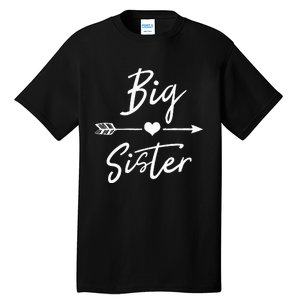 Big Sister Heart Arrow Love Tall T-Shirt