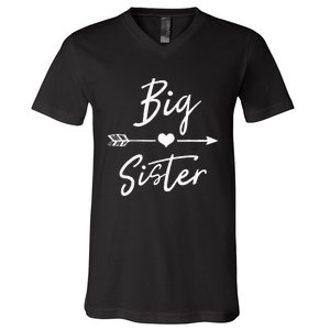 Big Sister Heart Arrow Love V-Neck T-Shirt