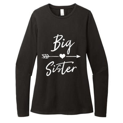 Big Sister Heart Arrow Love Womens CVC Long Sleeve Shirt