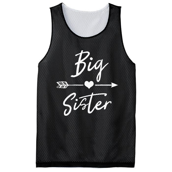 Big Sister Heart Arrow Love Mesh Reversible Basketball Jersey Tank