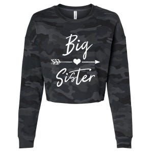 Big Sister Heart Arrow Love Cropped Pullover Crew