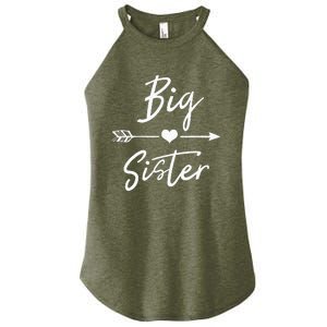 Big Sister Heart Arrow Love Women's Perfect Tri Rocker Tank