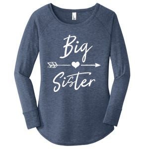 Big Sister Heart Arrow Love Women's Perfect Tri Tunic Long Sleeve Shirt