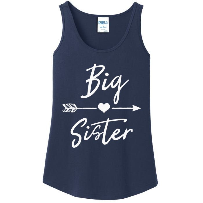 Big Sister Heart Arrow Love Ladies Essential Tank