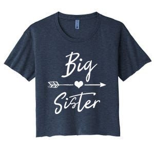 Big Sister Heart Arrow Love Women's Crop Top Tee