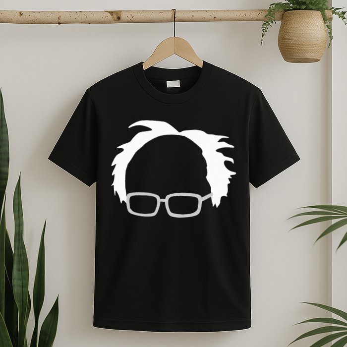Bernie Sanders Hair And Glasses Bernie 2024 T-Shirt