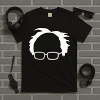 Bernie Sanders Hair And Glasses Bernie 2024 T-Shirt