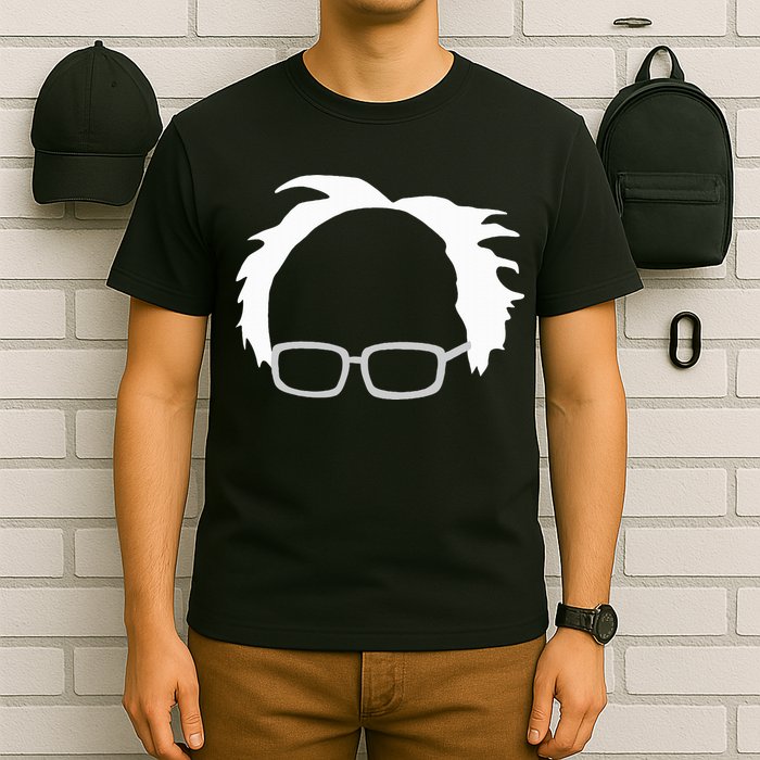 Bernie Sanders Hair And Glasses Bernie 2024 T-Shirt