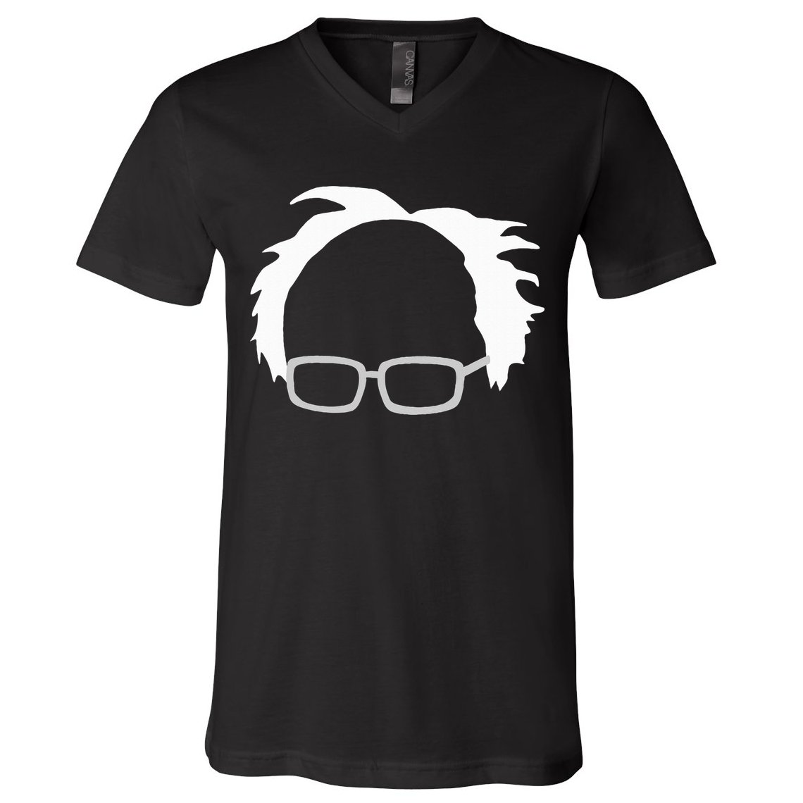 Bernie Sanders Hair And Glasses Bernie 2024 V-Neck T-Shirt