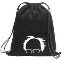 Bernie Sanders Hair And Glasses Bernie 2024 Sweatshirt Cinch Pack Bag