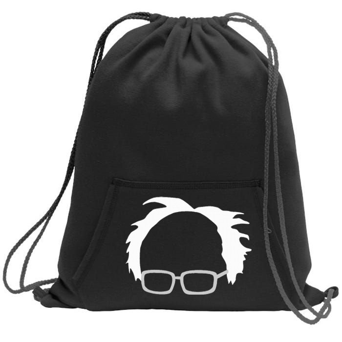 Bernie Sanders Hair And Glasses Bernie 2024 Sweatshirt Cinch Pack Bag